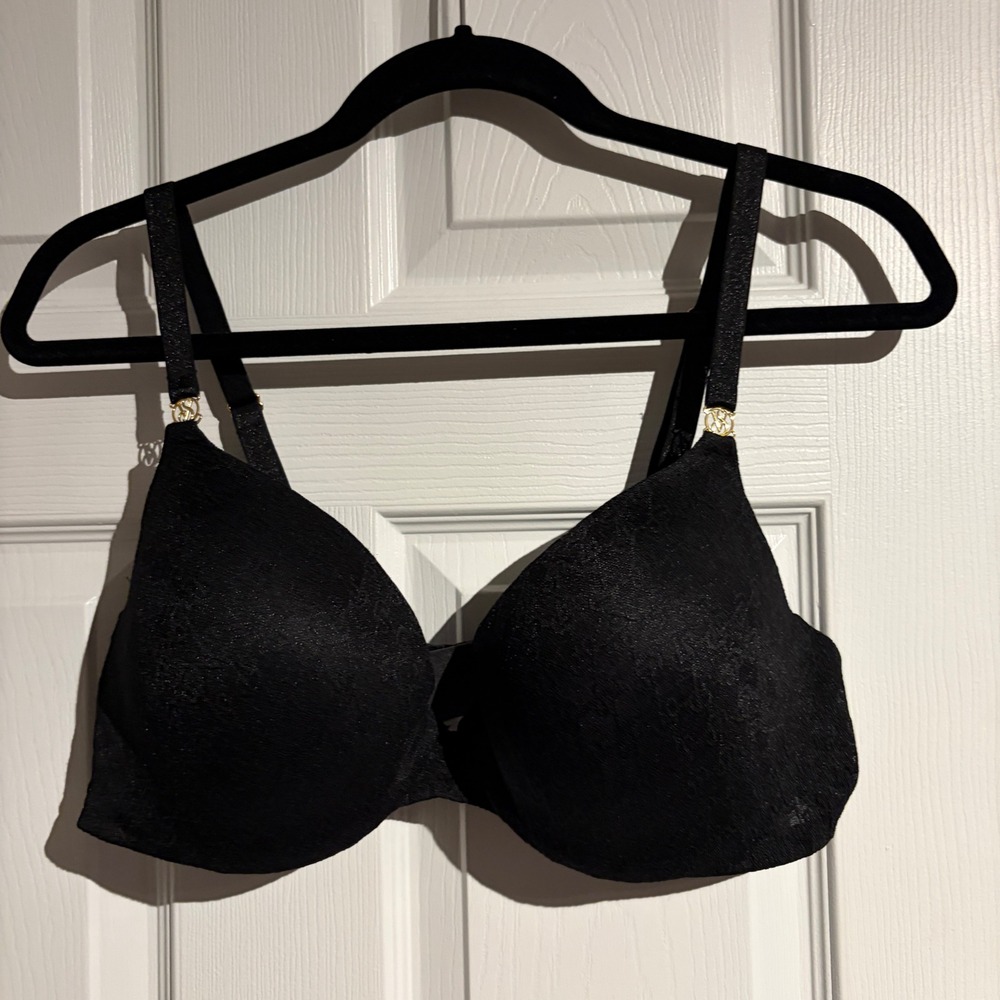 Victoria's Secret Very Sexy Demi Bra Black Underwired Size 38D